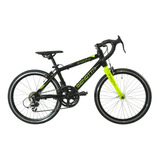 Bicicleta Aluminio Ruta Sportina R20 14v Negro Verde Benotto