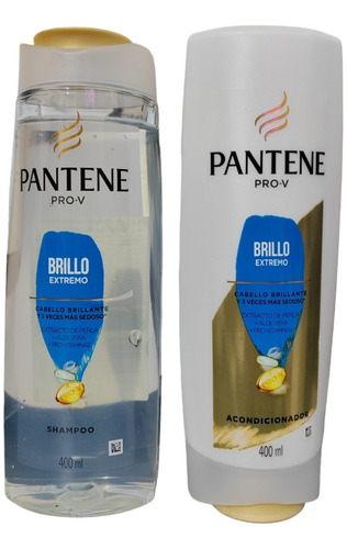 Pack De Shampoo + Acond Pantene Pro-v Brillo Extremo 400ml