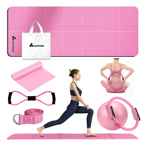 7pzs Tapete De Yoga Antideslizante Plegable Y Kit De Pilates | Envío gratis