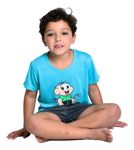 Pijama Infantil Menino Personagens Curto Verão Malha Oferta