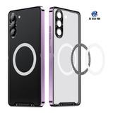 Funda Magnética De Metal Para Samsung S21 S22 S23 Ultra Color Purple For Samsung S23 Plus