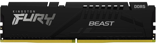 Memoria Ram Kingston Fury Beast , 1 X 16 Gb , Ddr5 5200mhz