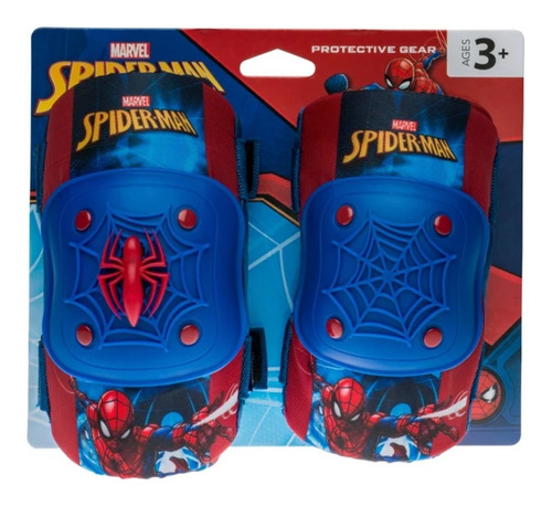 Kit De Proteccion Rodilleras Y Coderas D Niño Spider-man *sk