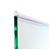 2 Perfil Siliconado Barriga Proteção Vidro 10mm Com 1m Cada