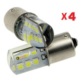 4 Bombillos Strober/flasheo Led Direccional Siliconado Moto/