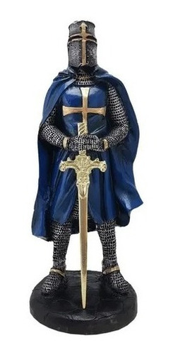 Cavaleiro Medieval 23cm De Resina Pronto A Entrega