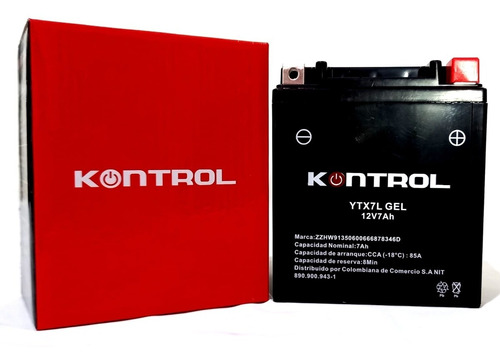 Batería Moto Akt Ttr180 Kontrol Ytx7l Gel