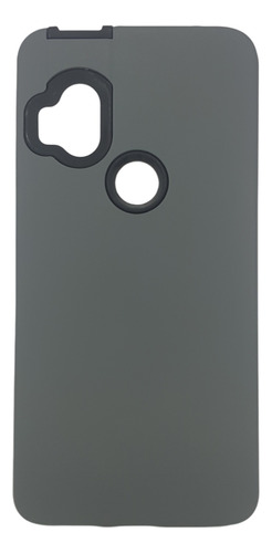 Funda Estuche Rígido Antigolpes Para Motorola One Hyper Gris