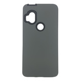 Funda Estuche Rígido Antigolpes Para Motorola One Hyper Gris