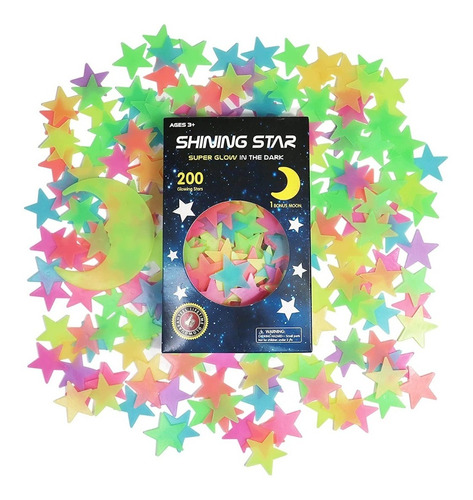 Estrellas Que Brillan En La Oscuridad, Stickers, 200pzs