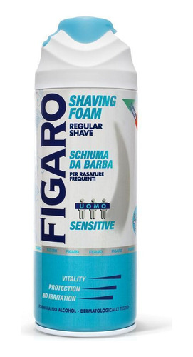 Espuma Para Barbear Sensitive - Figaro - 400 Ml