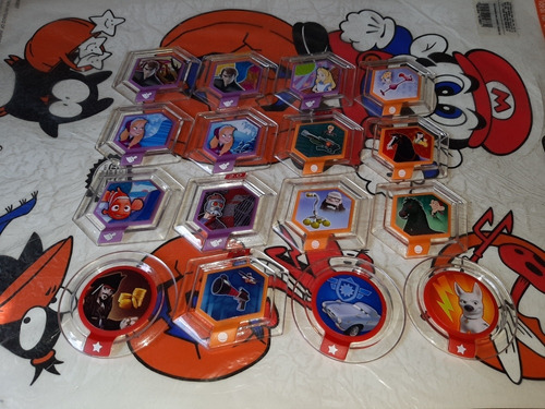 Lote,paquete De 15 Discos De Poder Disney Infinity.