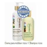 Set Terramar Crema P/moldear Rizos + Shampoo Cabello Rizado