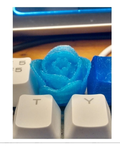 Keycap Esc Rose Rosa Flor Impresa En 3d Custom Mecanico 