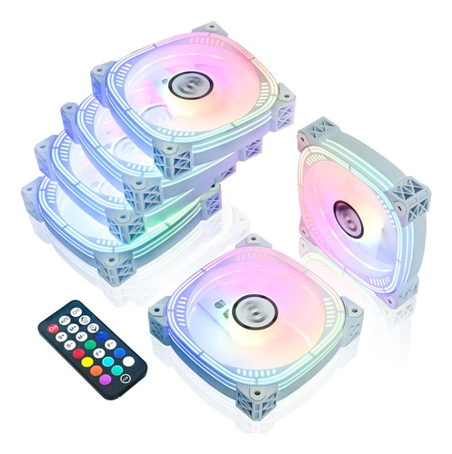 Ds - Ventiladores Led Rgb Direccionables De 4.724in Con Cont