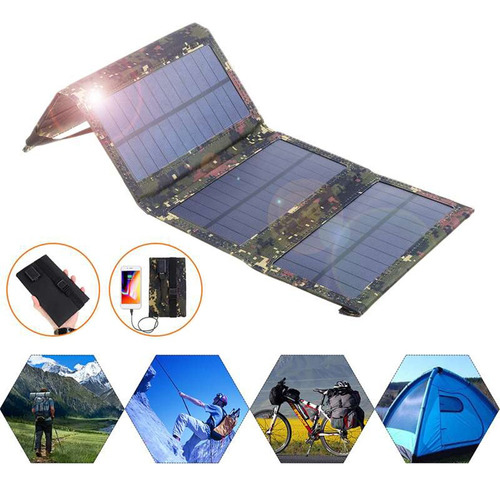 5v 10w Usb Panel Solar Banco De Energía Cargador Impermeable
