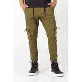 Pantalon Pantone Verde Militar Tascani