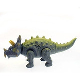 Dinosaurio Triceratops Mide 25 Cm Camina, Sonidos Y Luces