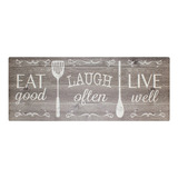 Tapete De Cocina Dib Kitchen Mat 45x120 Cm Diseños Varios Diseño De La Tela Eat, Laugh & Live