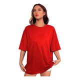 Playera Oversize Lisa De Mujer Casual Deportiva Ropa Blusa 