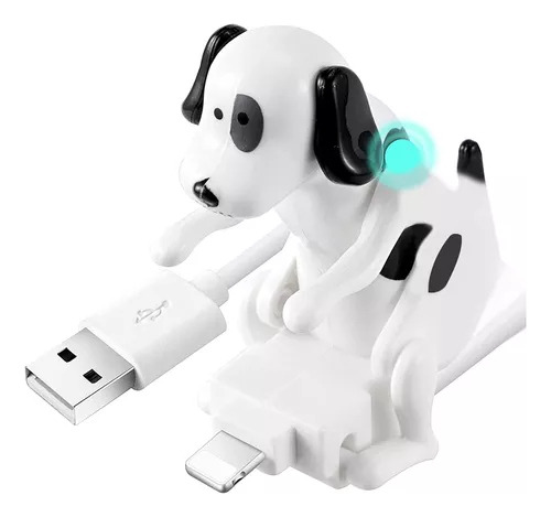 Divertido Cargador Usb Con Cable Humpback Dog Para iPhone 1