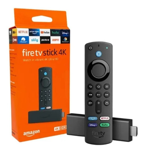 Amazon Fire Tv Stick 4k De Voz 4k 8gb Negro Con 1.5gb De Ram