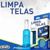 Kit Limpa Telas Start Tvs Gps Celular Vidros Bactericida