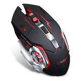 Mouse Gamer Inalámbrico Usb Recargable Led T-wolf