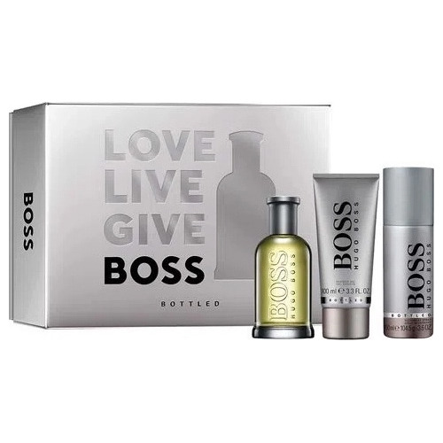 Kit Hugo Boss Bottled Hugo Boss Eau De Toilette 100ml + Gel De Banho 100ml + Desodorante 150ml