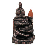 Incensário Buda Hindu Orando Cascata Fumaça Invertida 5 Cone