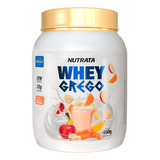 Suplemento Em Pó Nutrata  Grego Whey Grego Whey Proteins Whey Grego Sabor  Vitamina De Frutas Em Pote De 450ml