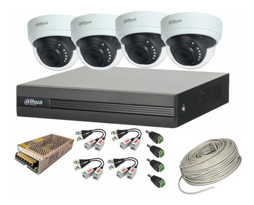 Cctv Kit Profesional Dahua 4 Cam 2mp Con Mica Tienda9cl