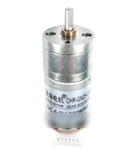 Motor De Engranaje Con Encoder 6v Dc 300 Rpm