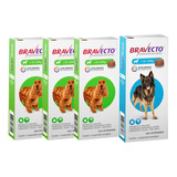 3 Bravectos De 10 A 20kg + 1 Bravecto De 20 A 40kg