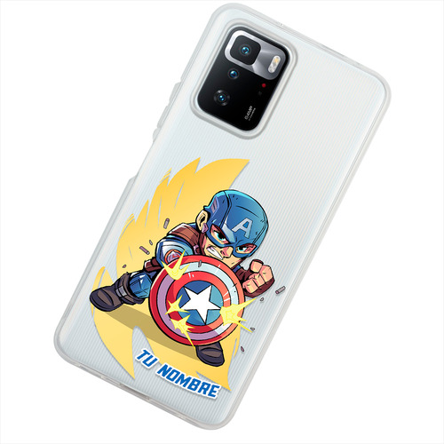 Funda Para Xiaomi Capitán América Marvel Personalizada