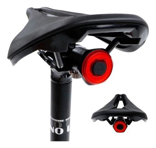 Luz Trasera Bicicleta Led Usb Meroca Sensor Freno 100lm Stop