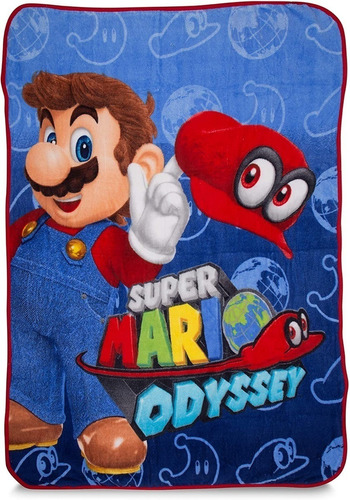 Manta Ligera De Lana Super Mario Odyssey