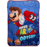 Manta Ligera De Lana Super Mario Odyssey