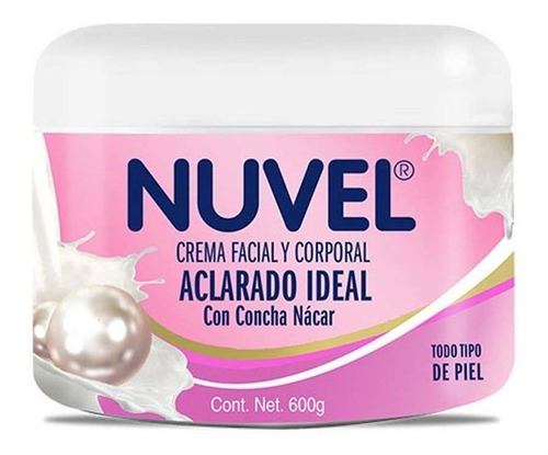 Crema Corporal Nuvel Aclarado Ideal Con Concha Nácar 600g