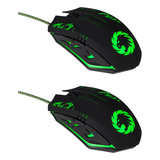 Mouse Gamer 3200 Dpi Backlight 4 Cores Gamemax Mg386 Kit-2