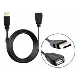 Cabo Usb 2.0 Extensão 1,50m Extensor Macho Fêmea