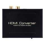 Convertidor Óptico Rca L/r Hd, Hdmi A Hdmi Y Spdif