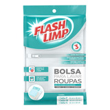 Bolsas Para Lavar Roupas 3 Unidades Flash Limp Cor Branco