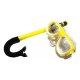 Kit Máscara De Mergulho E Snorkel Infantil Natação Piscina