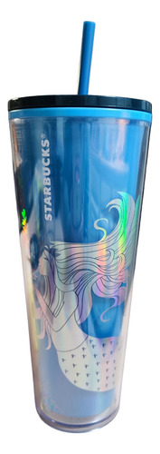 Tumbler Starbucks Sirena Iridiscente Vaso Con Tapa