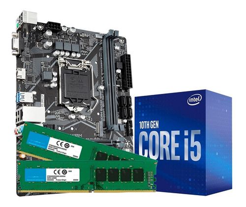Combo De Actualizacion Intel I5 10400 + Mother H410m + 16gb