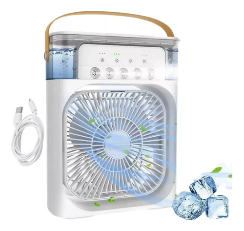 Mini Climatizador De Ar Com Reservatorio Para Agua Gelo Usb