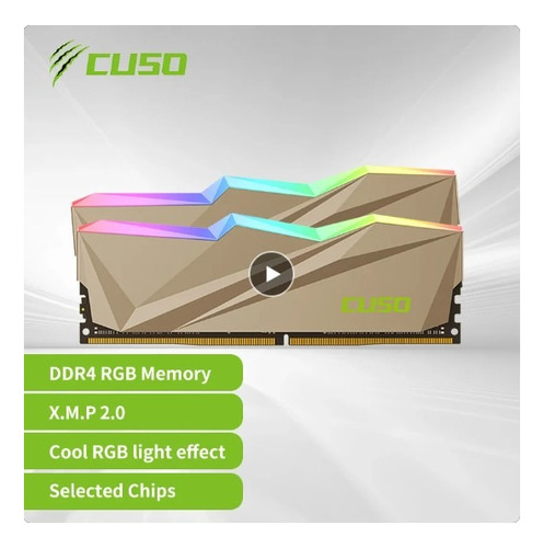 Memória Cuso 16gb 2x8gb Rgb Ddr4 Ram 3600mhz  Novas Lacradas