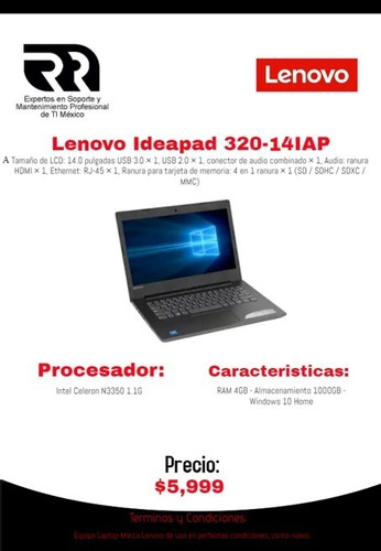 Laptop Lenovo Ideapad 320-14iap