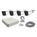 Kit 4 Camaras Ip 2 Mpx Hikvision Nvr 8 Ch Poe 3tb